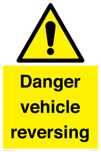 Danger Vehicles Reversing
